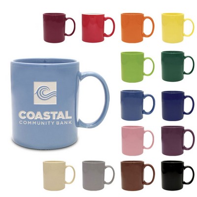 11 Oz. Hampton Collection Ceramic Mug - Etched