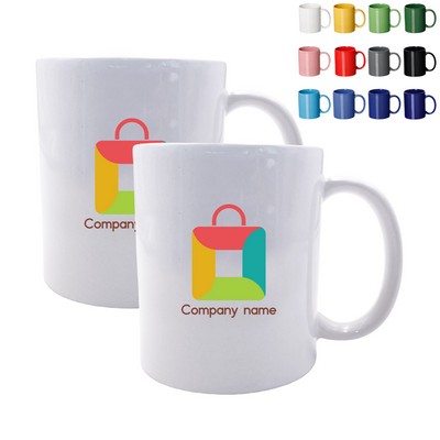 11oz Ceramic Colored Coffee Mug